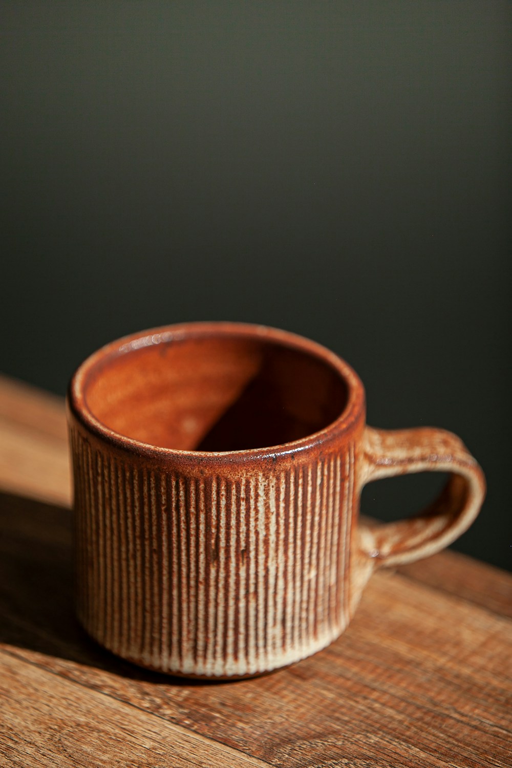 Product photo of a handmade ceramic mug for an online shop